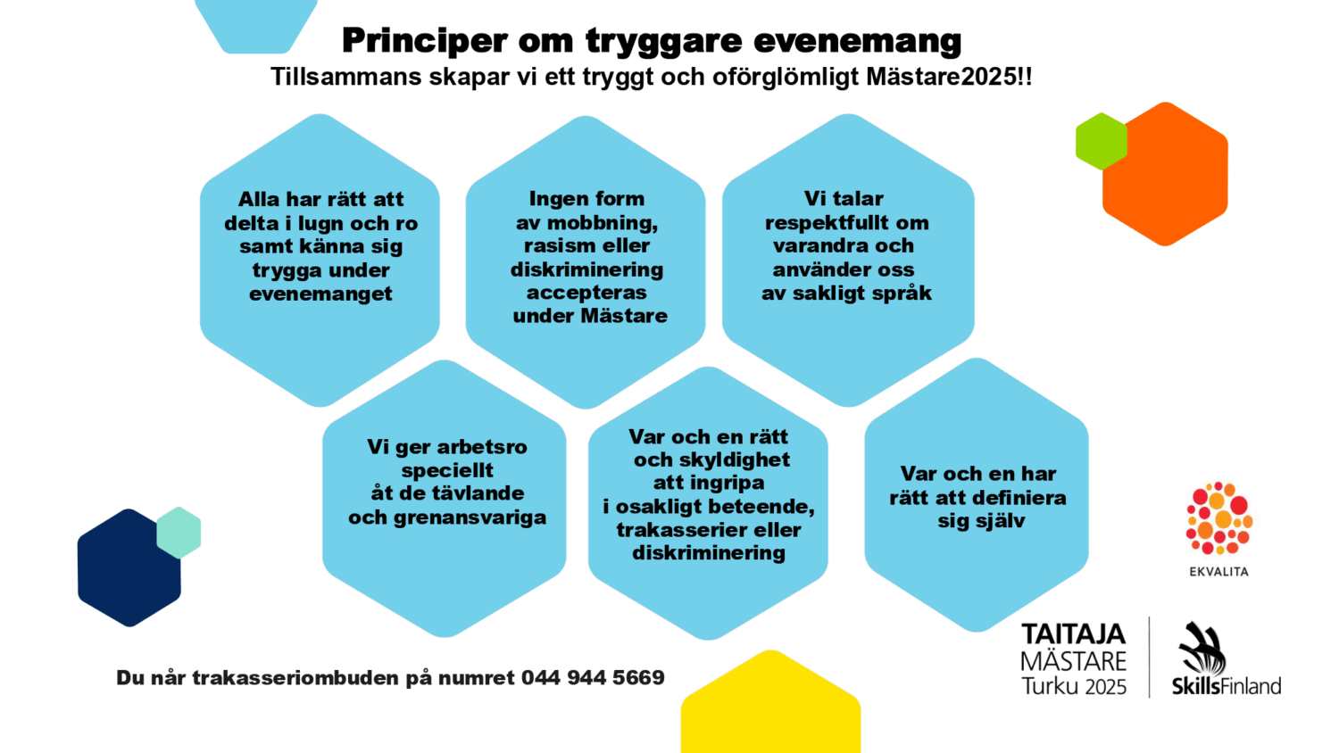 Principer om tryggare evenemang bild